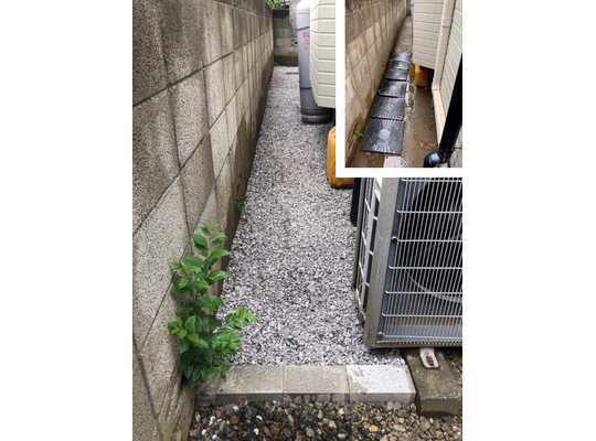 川崎市　砂利敷き