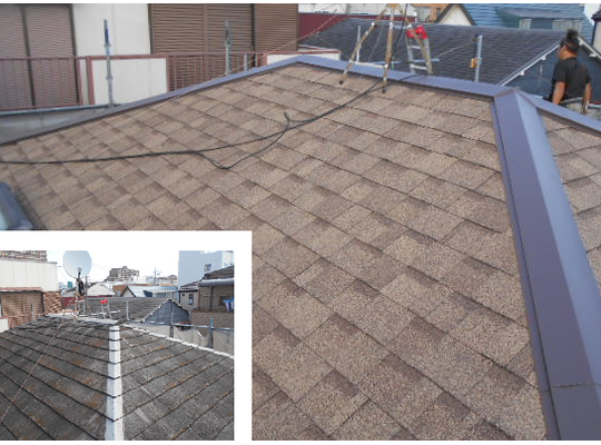 大田区　重ね葺き