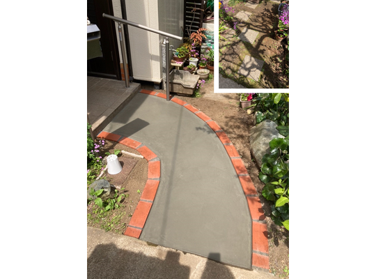 座間市　アプローチ改修